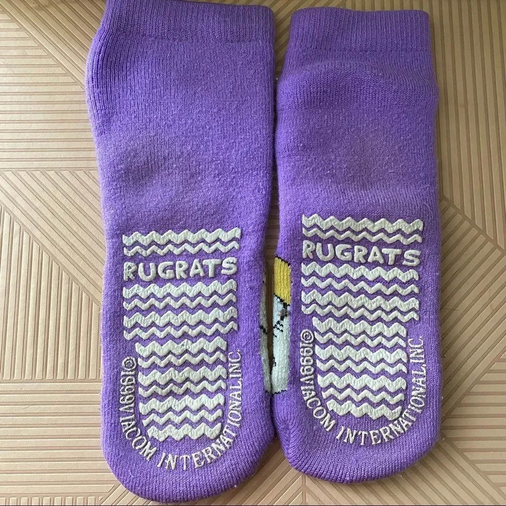 Vintage Rugrats Socks Angelica Pickles 1999 Viacom International Inc Nickelodeon